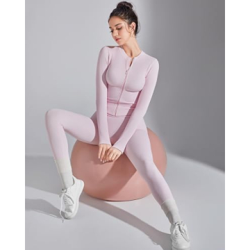 SUUKSESS Seamless Ribbed Workout Set for Women