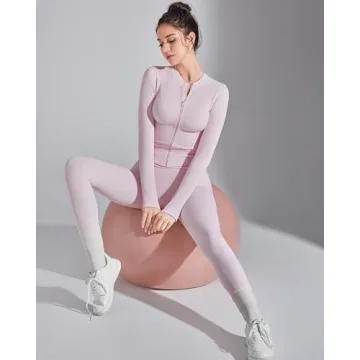 SUUKSESS Seamless Ribbed Workout Set for Women