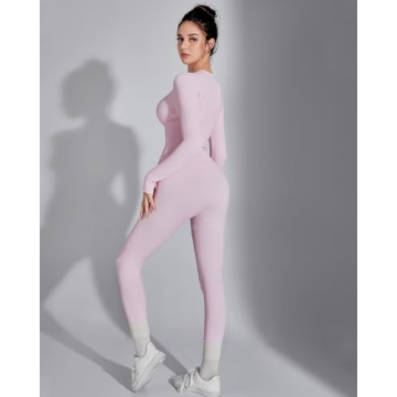 SUUKSESS Seamless Ribbed Workout Set for Women
