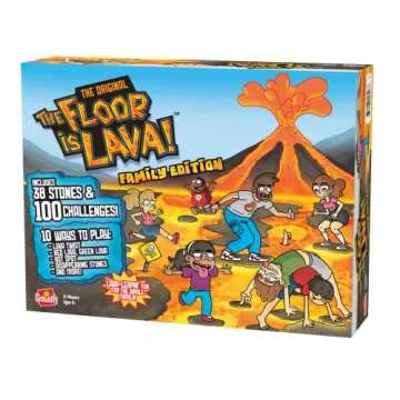 The Original The Floor is Lava! Family Edition - Interactive Game for Kids and Adults - Promotes Physical Activity - Indoor and Outdoor Safe