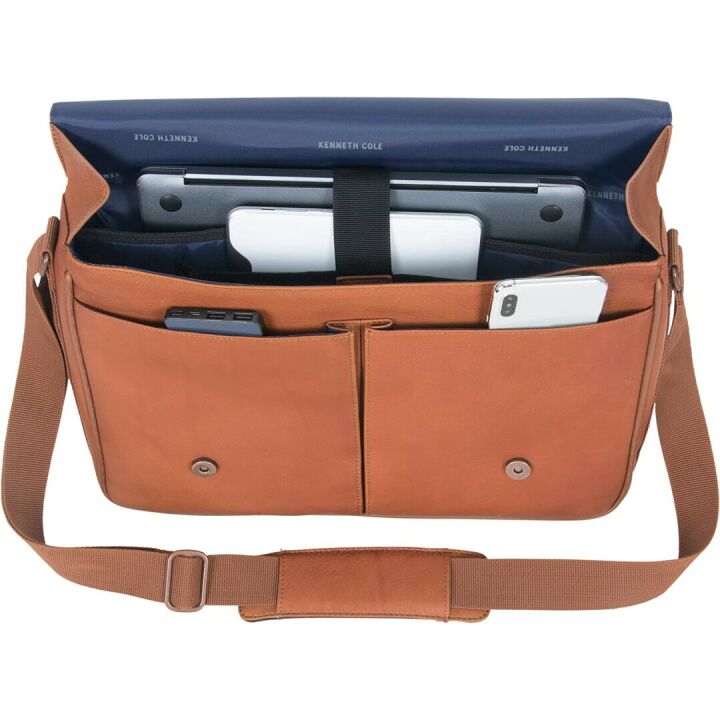Kenneth Cole REACTION Messenger Bag - Colombian Leather