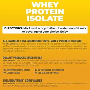 About Time Whey Protein Isolate - Non-GMO Protein