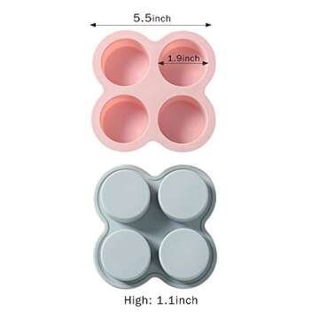 COKWO Silicone Soap Molds for Baking & Crafting Fun