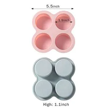 COKWO Silicone Soap Molds for Baking & Crafting Fun