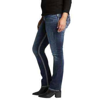 Plus Size Suki Curvy Fit Mid Rise Straight Leg Jeans