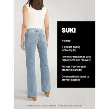 Plus Size Suki Curvy Fit Mid Rise Straight Leg Jeans