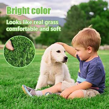 STARROAD-TIM 39.3 x 31.5 inches Artificial Grass Rug Turf for Dogs Indoor Outdoor Fake Grass for Dogs Potty Training Area Patio Lawn Decoration
