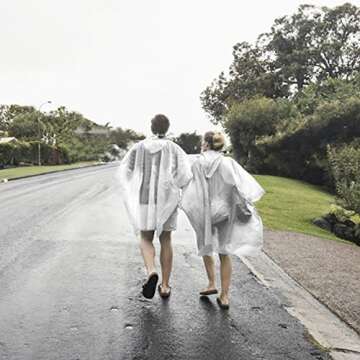 Durable Waterproof Rain Ponchos for All Occasions - 10 Pack