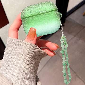 BEACE Phone Charms/Chain Strap for Women Girls-Cell Phone Case Lanyard Wrist Strap - Natural Gemstone Charms for Keychain