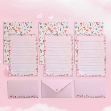Cute 90PCS Writing Paper & Envelopes Set - 10 Styles