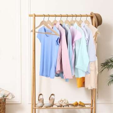 Premium JS HANGER Wooden Coat Hangers - 16 Pack High-Grade Construction