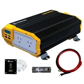 Krieger 1100 Watt 12V Power Inverter with Installation Kit