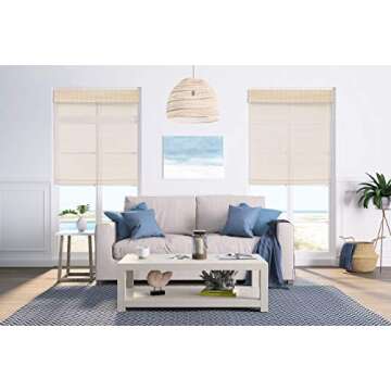 Custom Cordless Woven Wood Roman Shades for All Sizes