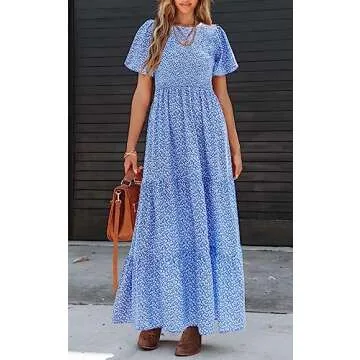 Stylish PRETTYGARDEN Floral Maxi Dress for Women 2025