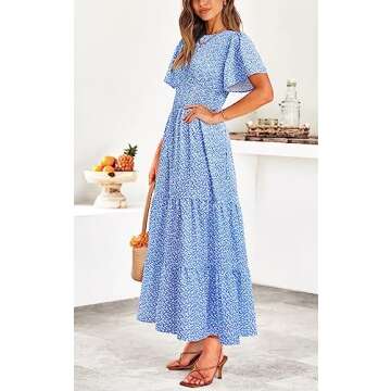 Stylish PRETTYGARDEN Floral Maxi Dress for Women 2025