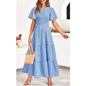 Stylish PRETTYGARDEN Floral Maxi Dress for Women 2025
