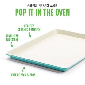 GreenLife Healthy Ceramic Nonstick Baking Pan Half Sheet
