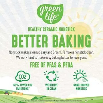GreenLife Healthy Ceramic Nonstick Baking Pan Half Sheet