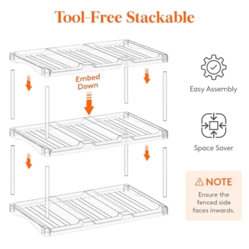 Lifewit Stackable Water Bottle and Wine Rack Organizer