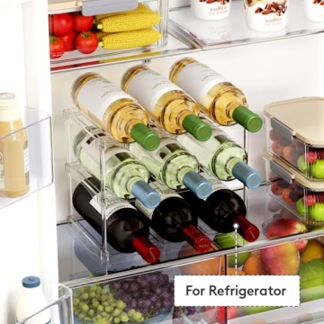 Lifewit Stackable Water Bottle and Wine Rack Organizer