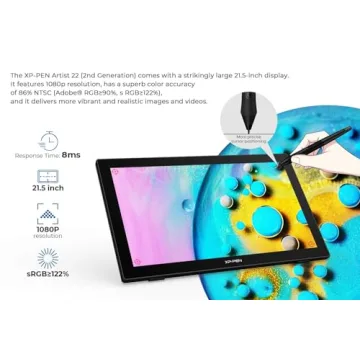 XPPen Artist 22 2nd Drawing Tablet 21.5-Inch for Creative Pros