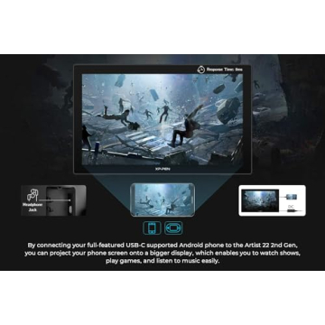 XPPen Artist 22 2nd Drawing Tablet 21.5-Inch for Creative Pros