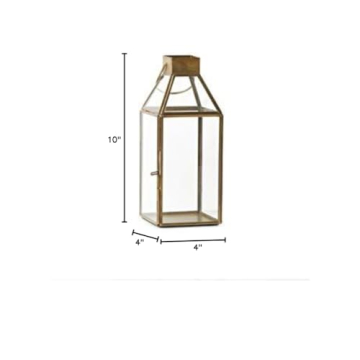 Elegant Small Gold Lantern for Home Decor and Events