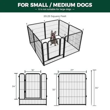 FXW Rollick Dog Playpen Secure Portable Enclosure for Dogs
