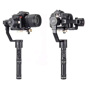 Zhiyun Crane V2 3 Axis Brushless Handheld Gimbal Stabilizer 3 32Bit MCUs Brushless Motors With Encoders for Mirrorless Camera from 0.77 Lb to 3.96 Lb, i.e. Canon M, Nikon J, Sony A7 and Panasonic GH4