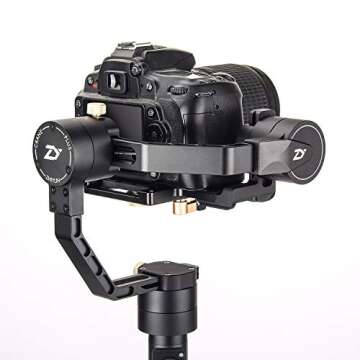 Zhiyun Crane V2 3 Axis Brushless Handheld Gimbal Stabilizer 3 32Bit MCUs Brushless Motors With Encoders for Mirrorless Camera from 0.77 Lb to 3.96 Lb, i.e. Canon M, Nikon J, Sony A7 and Panasonic GH4