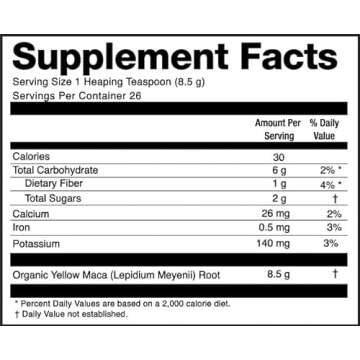 Zen Spirit Maca Root Powder Organic - Peruvian Root Premium Grade Superfood (Raw) - USDA & Vegan Certified - 1 Bag (8oz) - Perfect for Breakfast, Smoothies, Baking & Ice Cream.