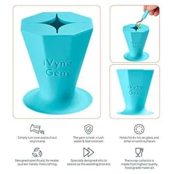 iVyne Gem Suctioned Vinyl Weeding Scrap Collector