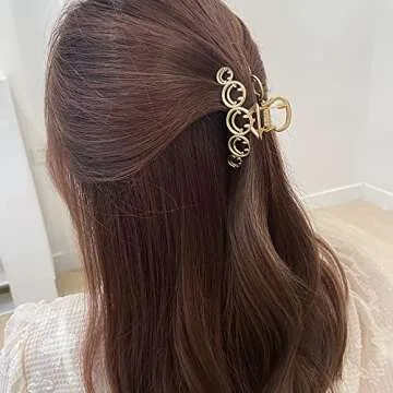 Smiley Face Hair Claw Clips for Women and Girls - 2PCS