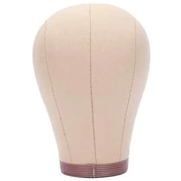 BHD BEAUTY Cork Canvas Block Mannequin Head for Wigs