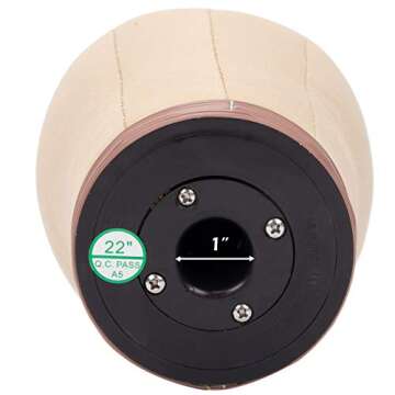 BHD BEAUTY Cork Canvas Block Mannequin Head for Wigs