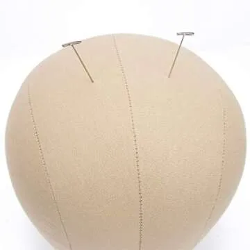 BHD BEAUTY Cork Canvas Block Mannequin Head for Wigs