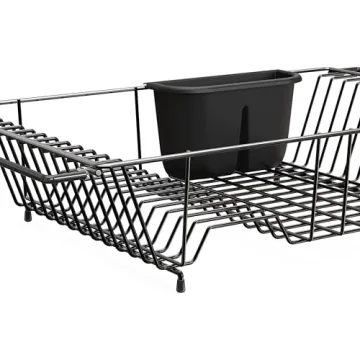 Stylish Over Sink Dish Drainer with Utensil Holder