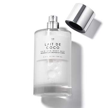Le Monde Gourmand Lait de Coco Hair & Body Mist - 3.4oz (100ml) - Bergamot, Vanilla, Coconut Fragran...