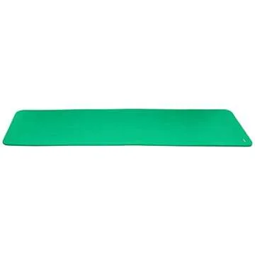Amazon Basics Extra Thick Exercise Yoga Gym Floor Mat with Carrying Strap, 74 x 24 x .5 Inches, Green