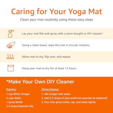 Amazon Basics Extra Thick Exercise Yoga Gym Floor Mat with Carrying Strap, 74 x 24 x .5 Inches, Green