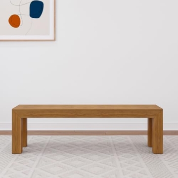 Plank+Beam 60 Inch Stylish Wood Dining Bench