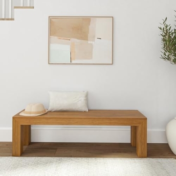 Plank+Beam 60 Inch Stylish Wood Dining Bench