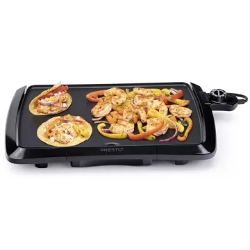 Presto Electric Griddle with Nonstick Surface and Heat Control