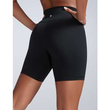 CRZ YOGA Women Butterbreeze Athletic Biker Shorts 6 Inches - High Waist Workout Gym Running Volleyba...