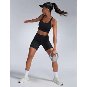 CRZ YOGA Women Butterbreeze Athletic Biker Shorts 6 Inches - High Waist Workout Gym Running Volleyball Yoga Spandex Black Small