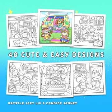Cozy Eras: Cute Coloring Book for Adults and Teens with Adorable Characters and Nostalgic Scenes for Relaxation (Comfy and Cozy Coloring Books)