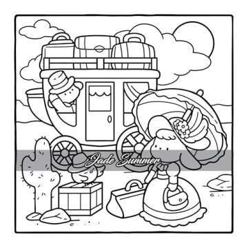 Cozy Eras: Cute Coloring Book for Adults and Teens with Adorable Characters and Nostalgic Scenes for Relaxation (Comfy and Cozy Coloring Books)
