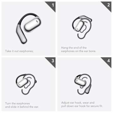 EUQQ Open Ear Bluetooth 5.4 Earbuds for Sports