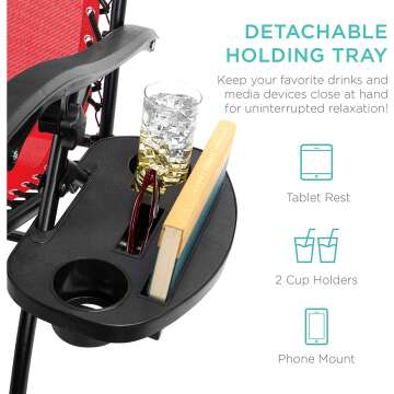 Adjustable Steel Mesh Zero Gravity Lounge Chairs