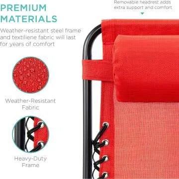 Adjustable Steel Mesh Zero Gravity Lounge Chairs